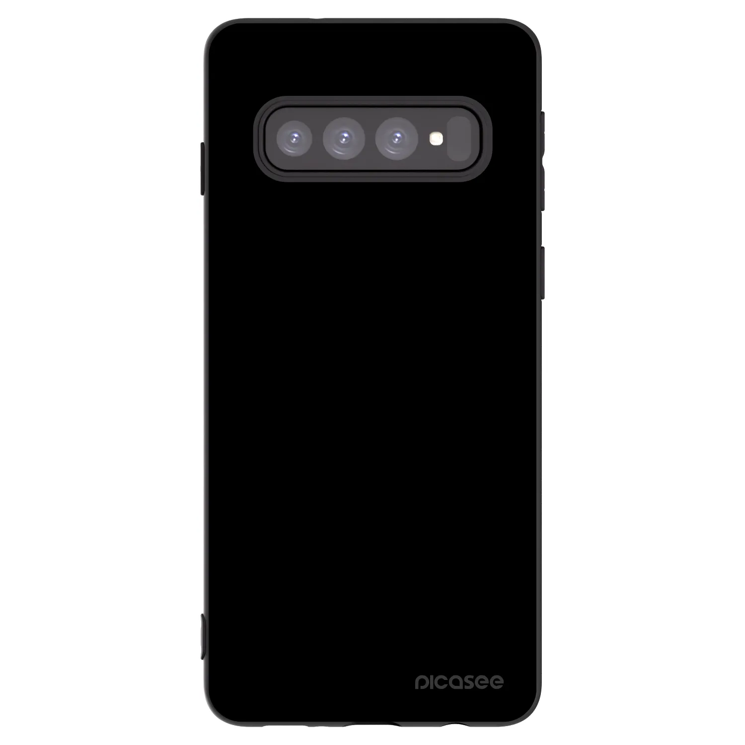 Picasee silikonowe czarne etui na Samsung Galaxy S10 G973 - Black Bliss