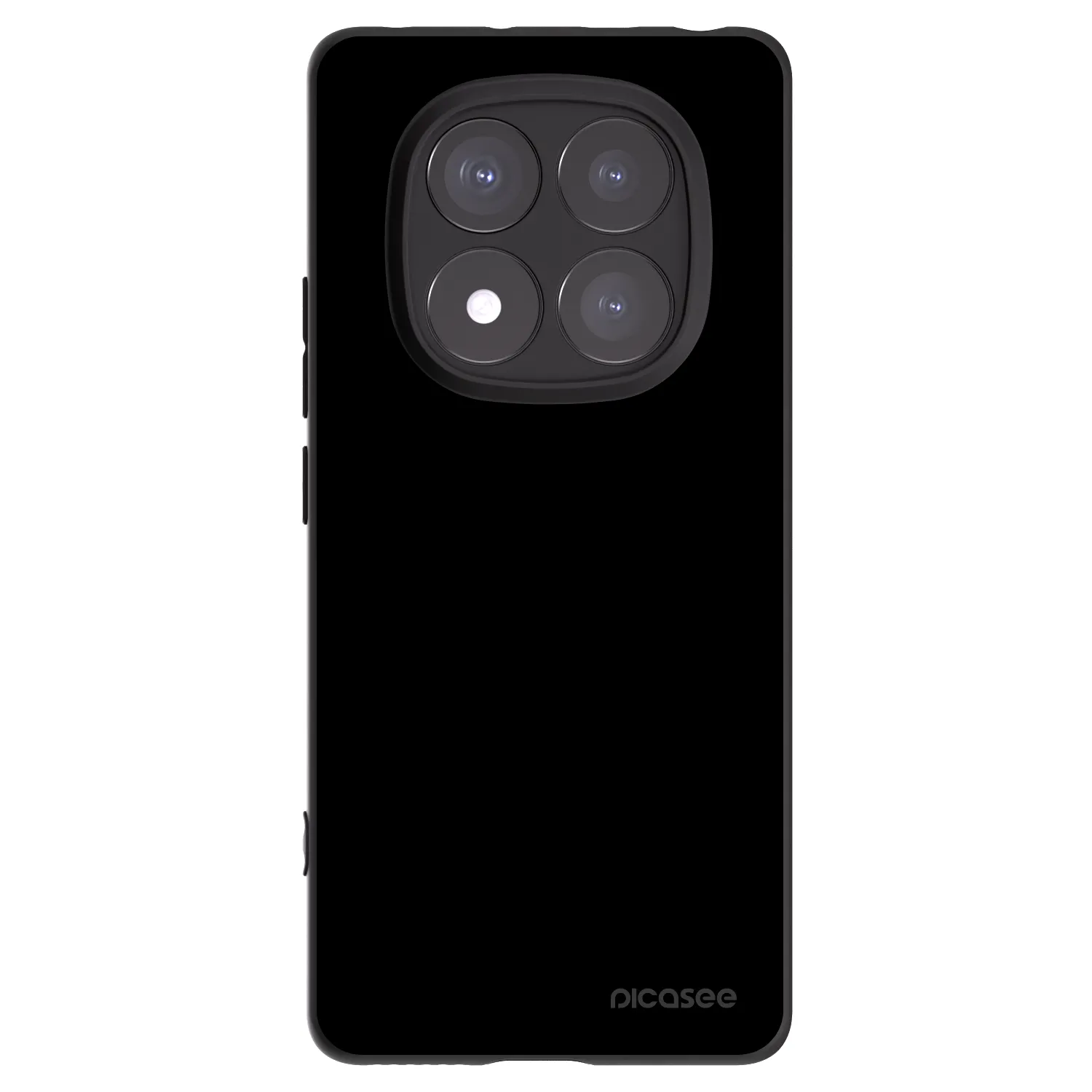 Picasee silikonowe czarne etui na Xiaomi Redmi Note 14 Pro 5G - Black Bliss