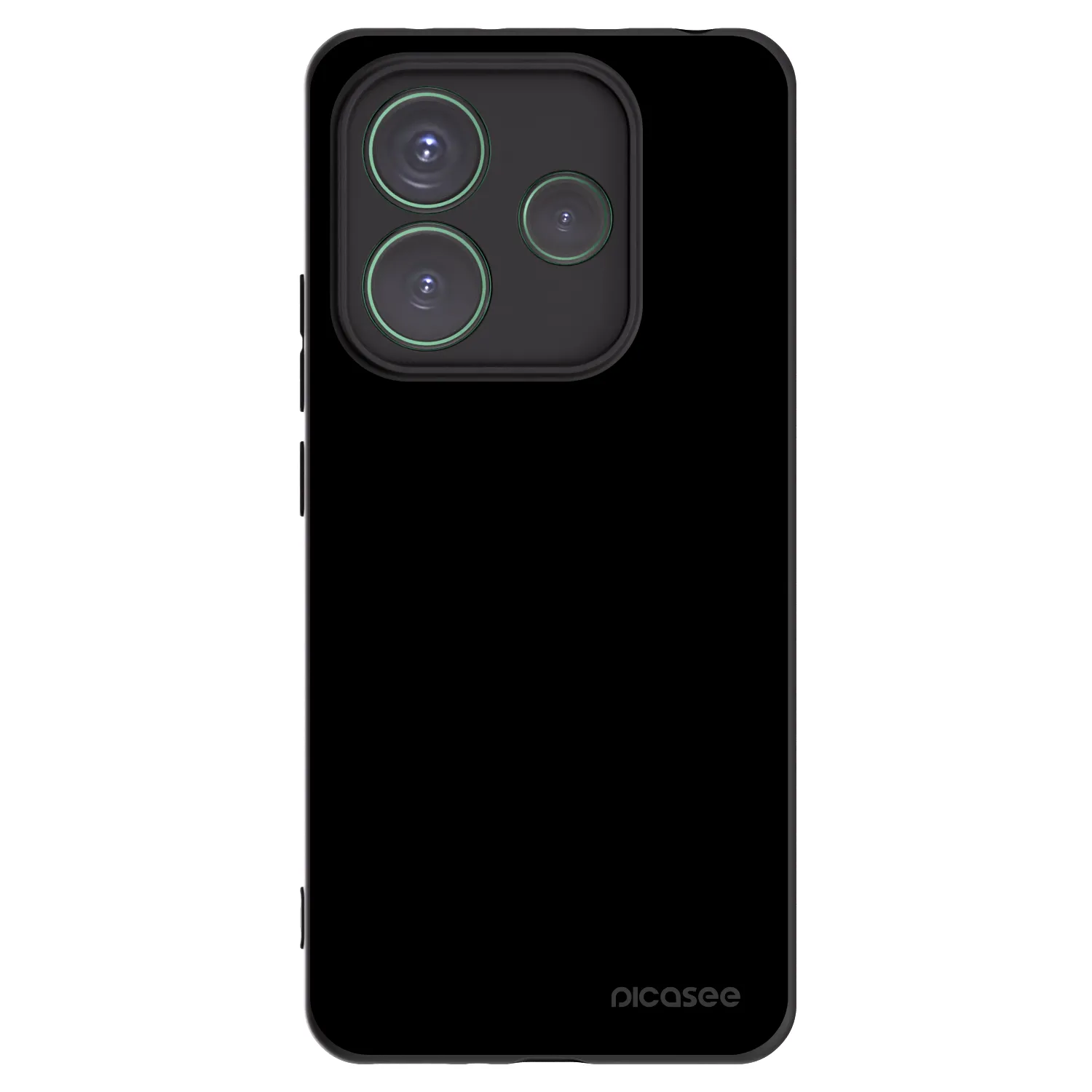 Picasee silikonowe czarne etui na Xiaomi Redmi Note 14 5G - Black Bliss