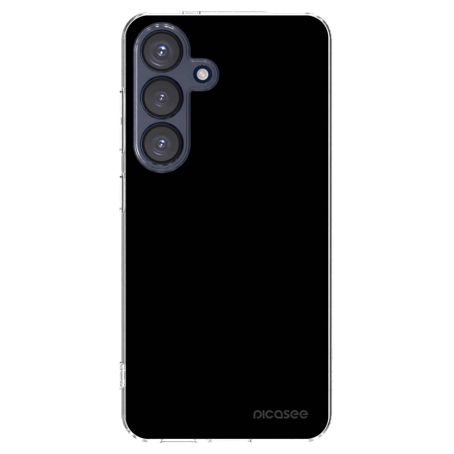 Picasee silikonowe przeźroczyste etui na Samsung Galaxy S25 5G - Black Bliss