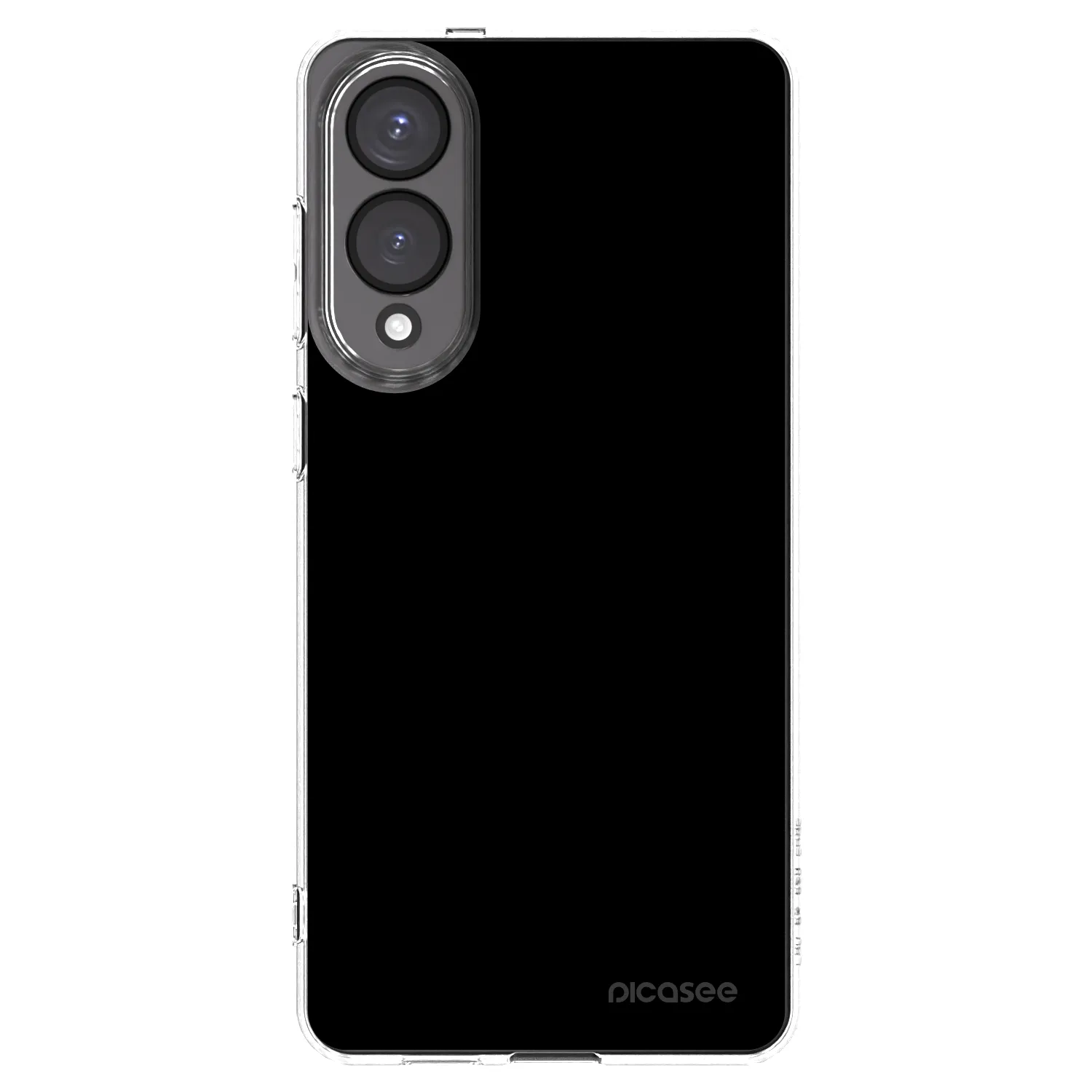 Picasee silikonowe przeźroczyste etui na Samsung Galaxy S25 Edge 5G - Black Bliss