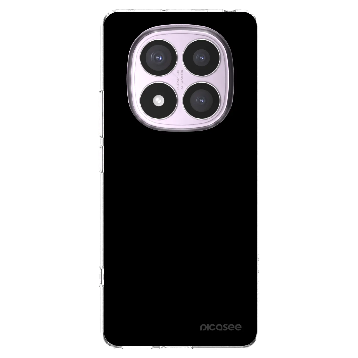 Picasee silikonowe przeźroczyste etui na Xiaomi Redmi Note 14 Pro 4G - Black Bliss