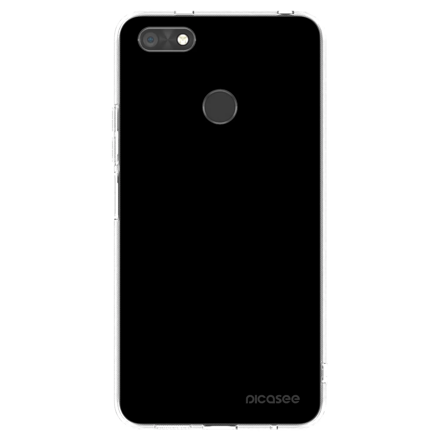 Picasee silikonowe przeźroczyste etui na Huawei P9 Lite Mini - Black Bliss