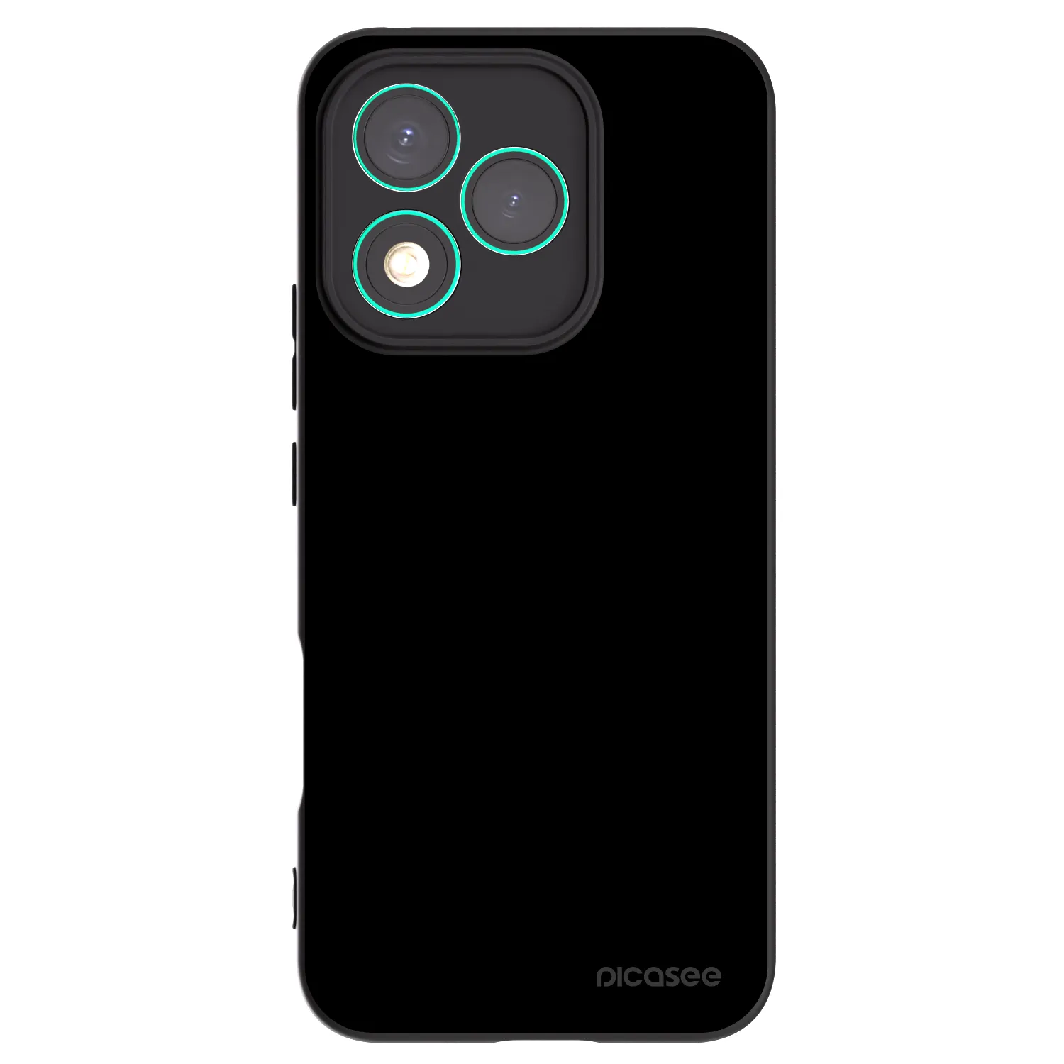 Picasee silikonowe czarne etui na Honor 400 Lite 5G - Black Bliss