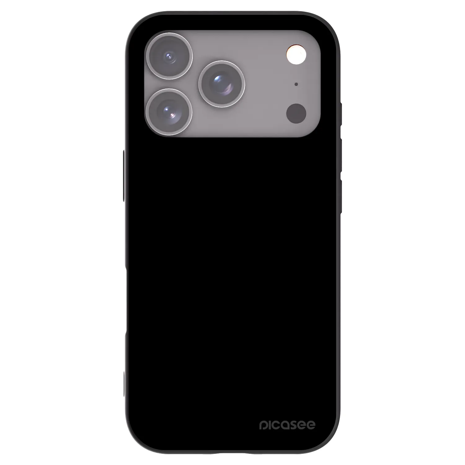 Picasee silikonowe czarne etui na Apple iPhone 17 Pro - Black Bliss