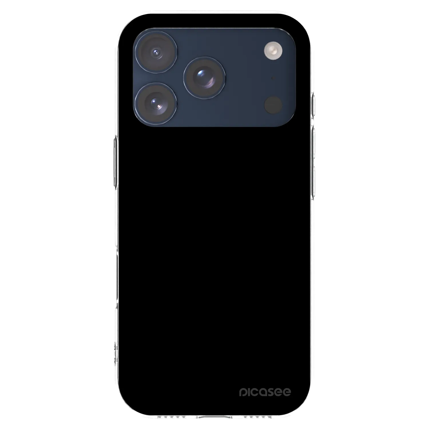 Picasee silikonowe przeźroczyste etui na Apple iPhone 17 Pro - Black Bliss