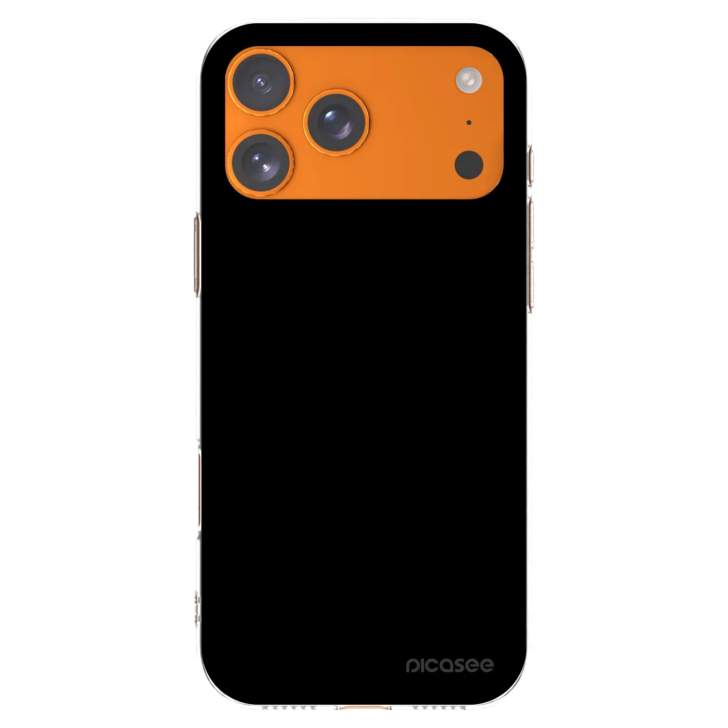 Picasee silikonowe przeźroczyste etui na Apple iPhone 17 Pro Max - Black Bliss