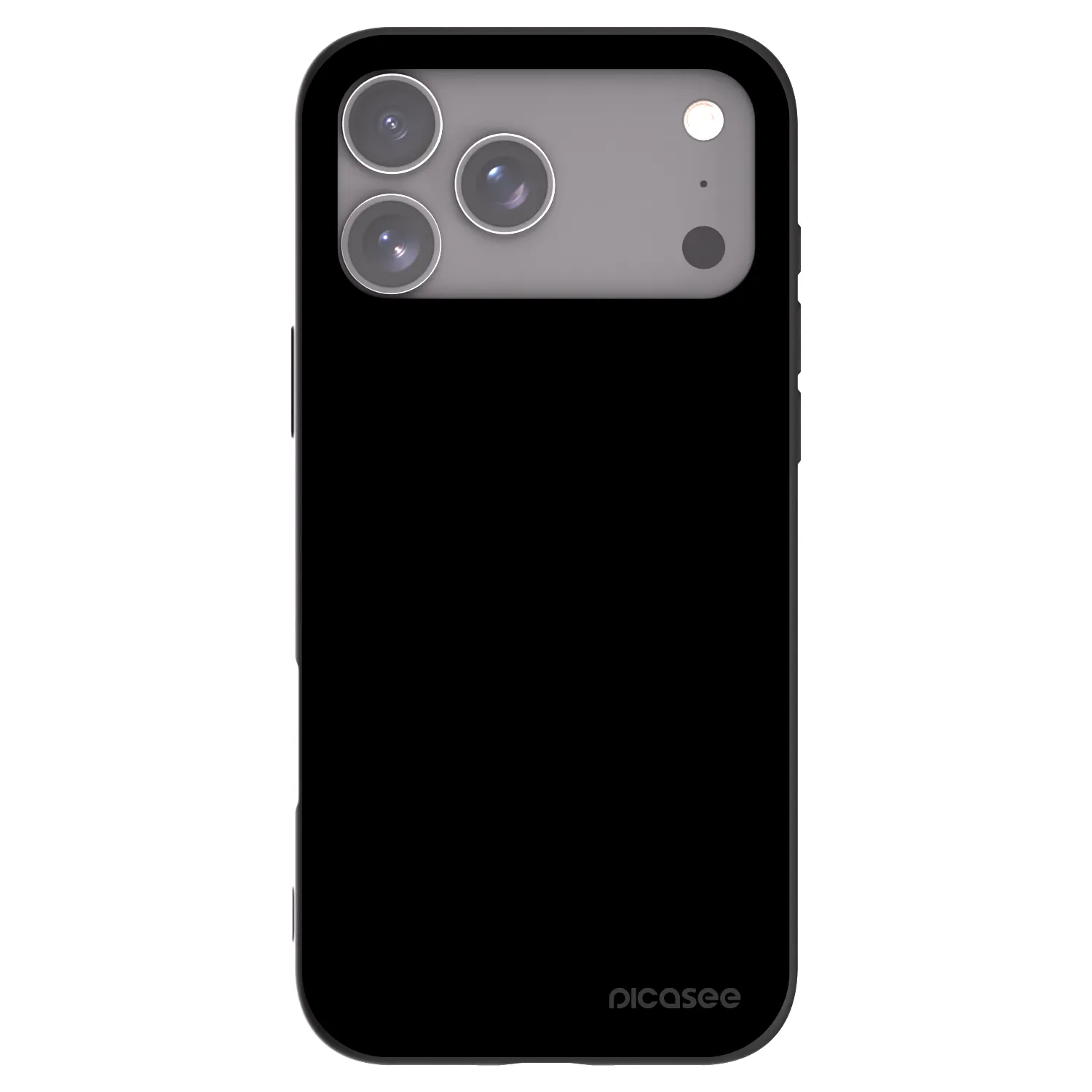 Picasee silikonowe czarne etui na Apple iPhone 17 Pro Max - Black Bliss