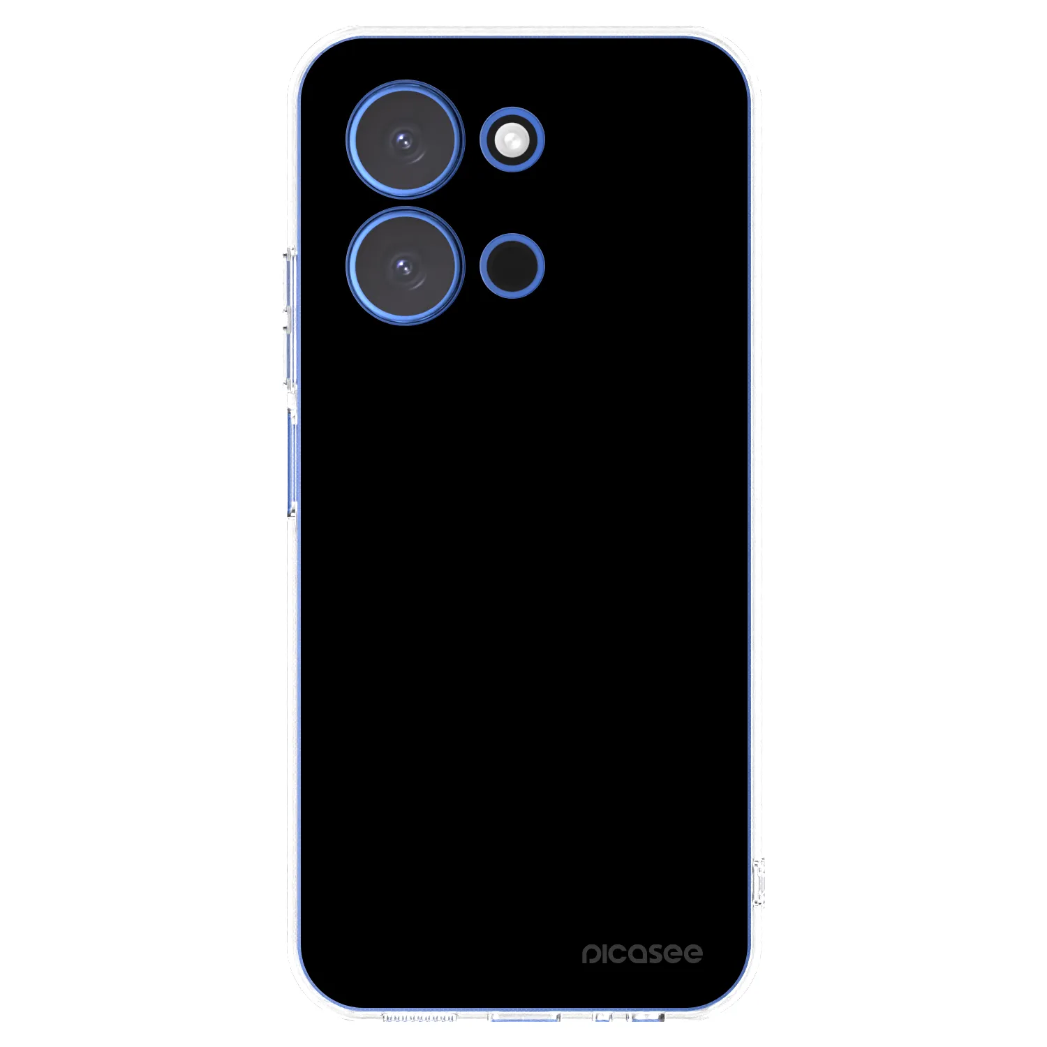 Picasee silikonowe przeźroczyste etui na Xiaomi Redmi 15C 4G - Black Bliss