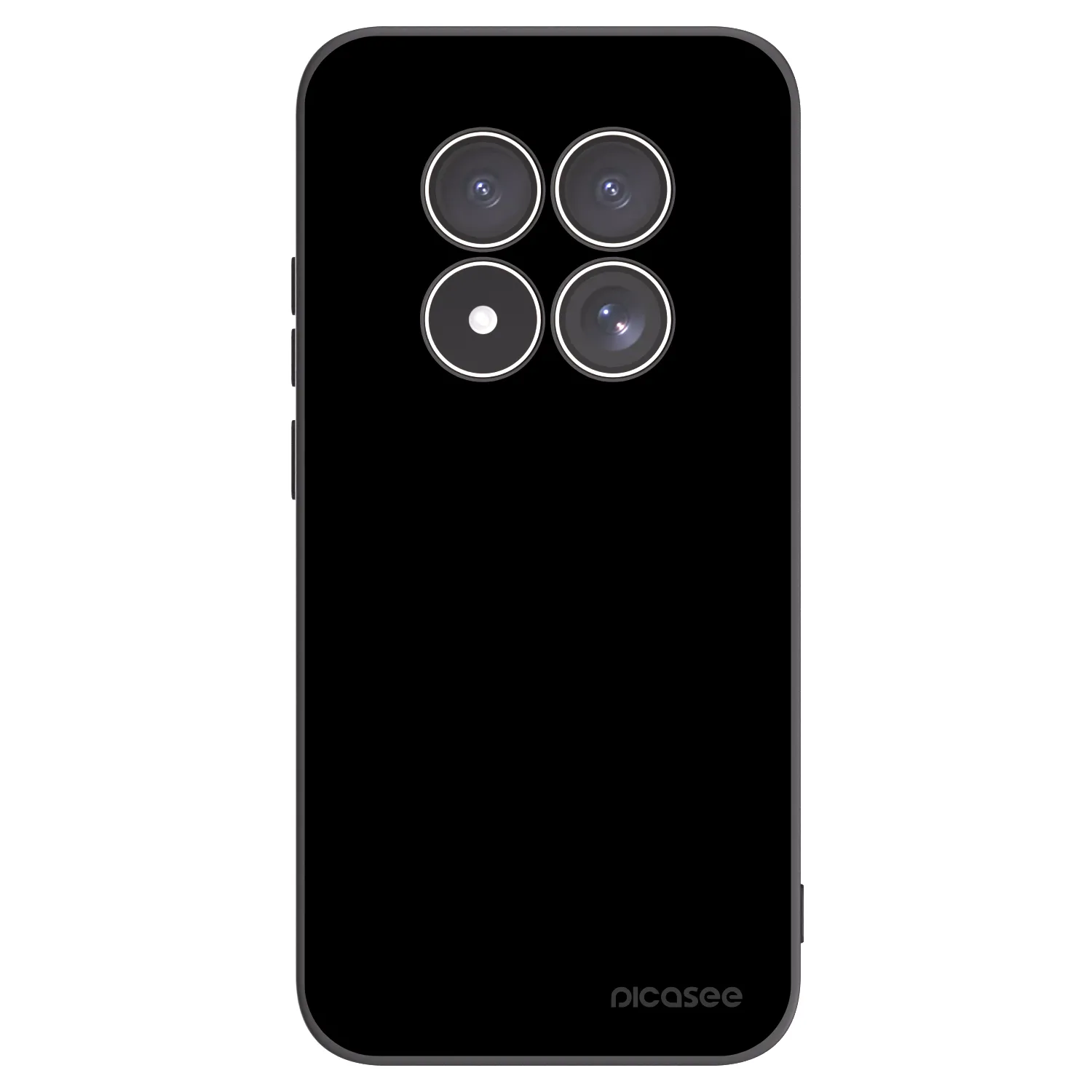 Picasee silikonowe czarne etui na Xiaomi Redmi Note 15 Pro 4G - Black Bliss