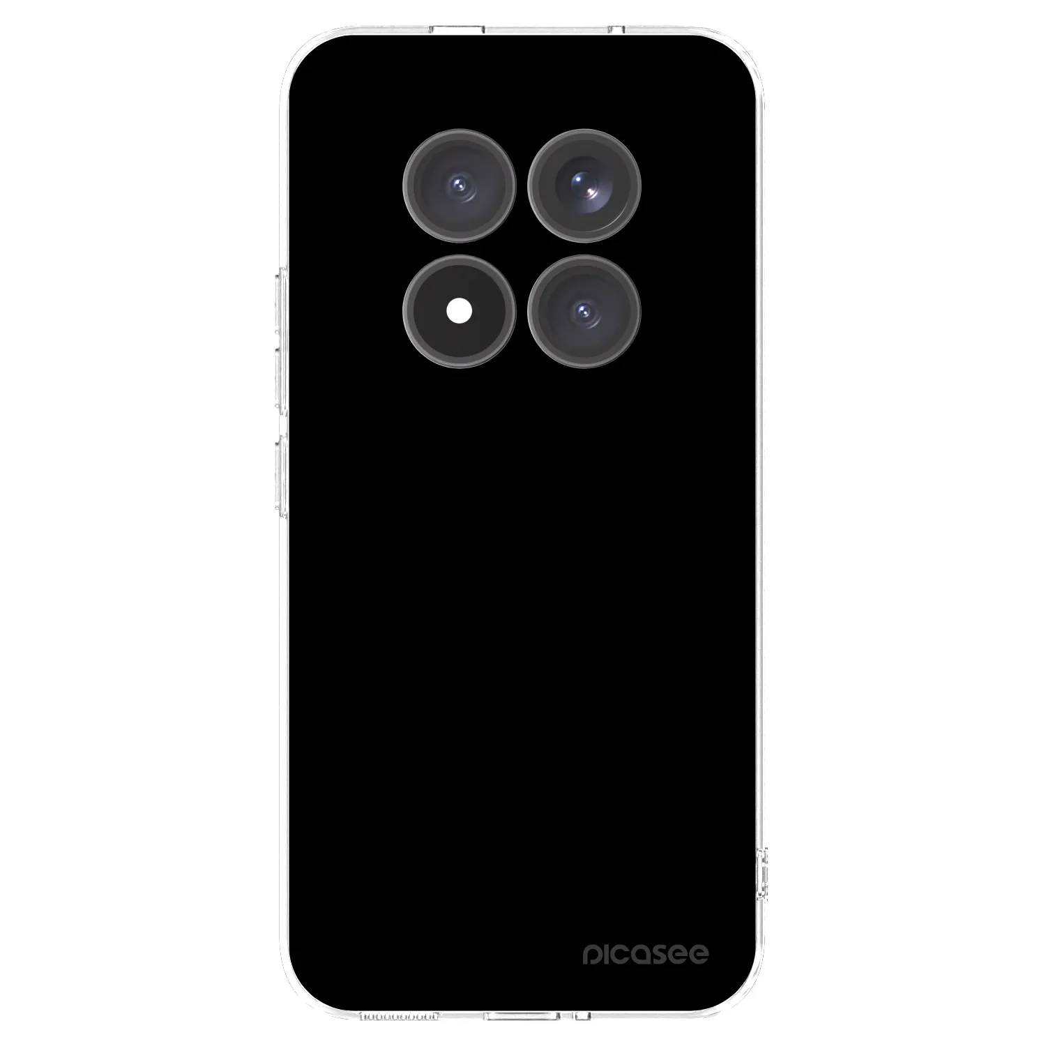 Picasee silikonowe przeźroczyste etui na Xiaomi Redmi Note 15 Pro+ - Black Bliss