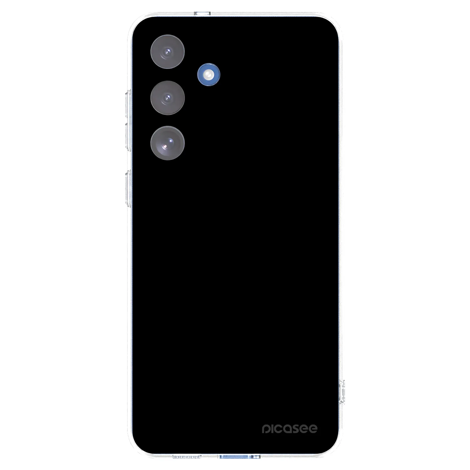 Picasee silikonowe przeźroczyste etui na Samsung Galaxy S25 FE 5G - Black Bliss