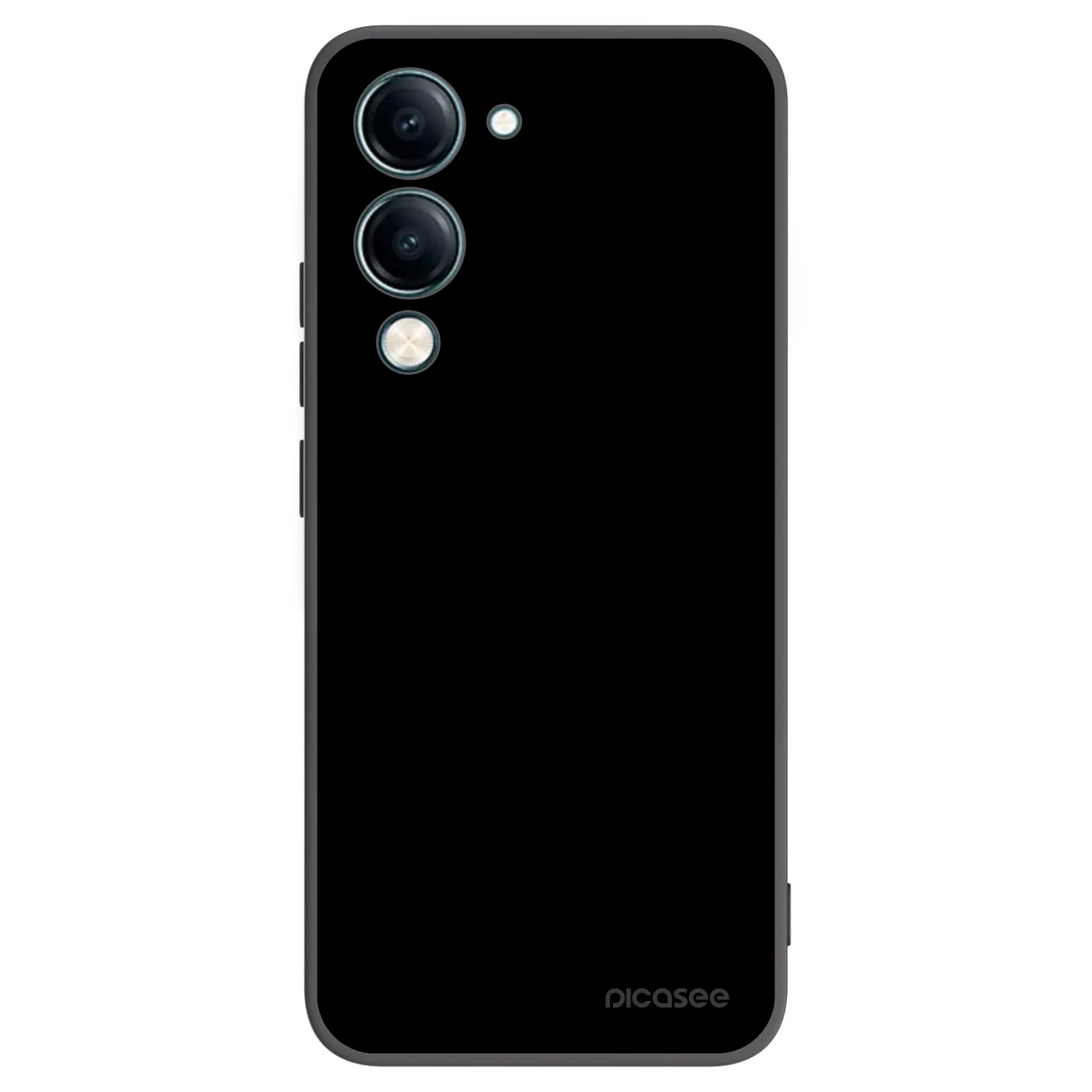 Picasee silikonowe czarne etui na Vivo Y29s 5G - Black Bliss