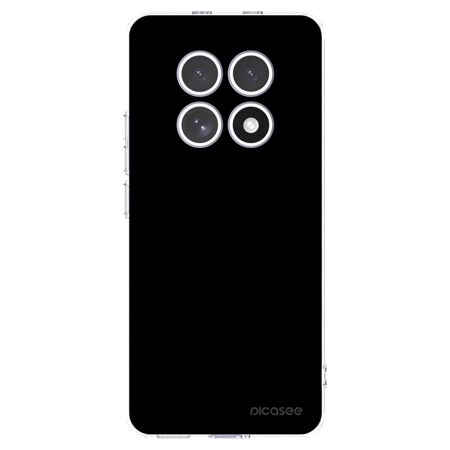 Picasee silikonowe przeźroczyste etui na Xiaomi Redmi Note 15 - Black Bliss