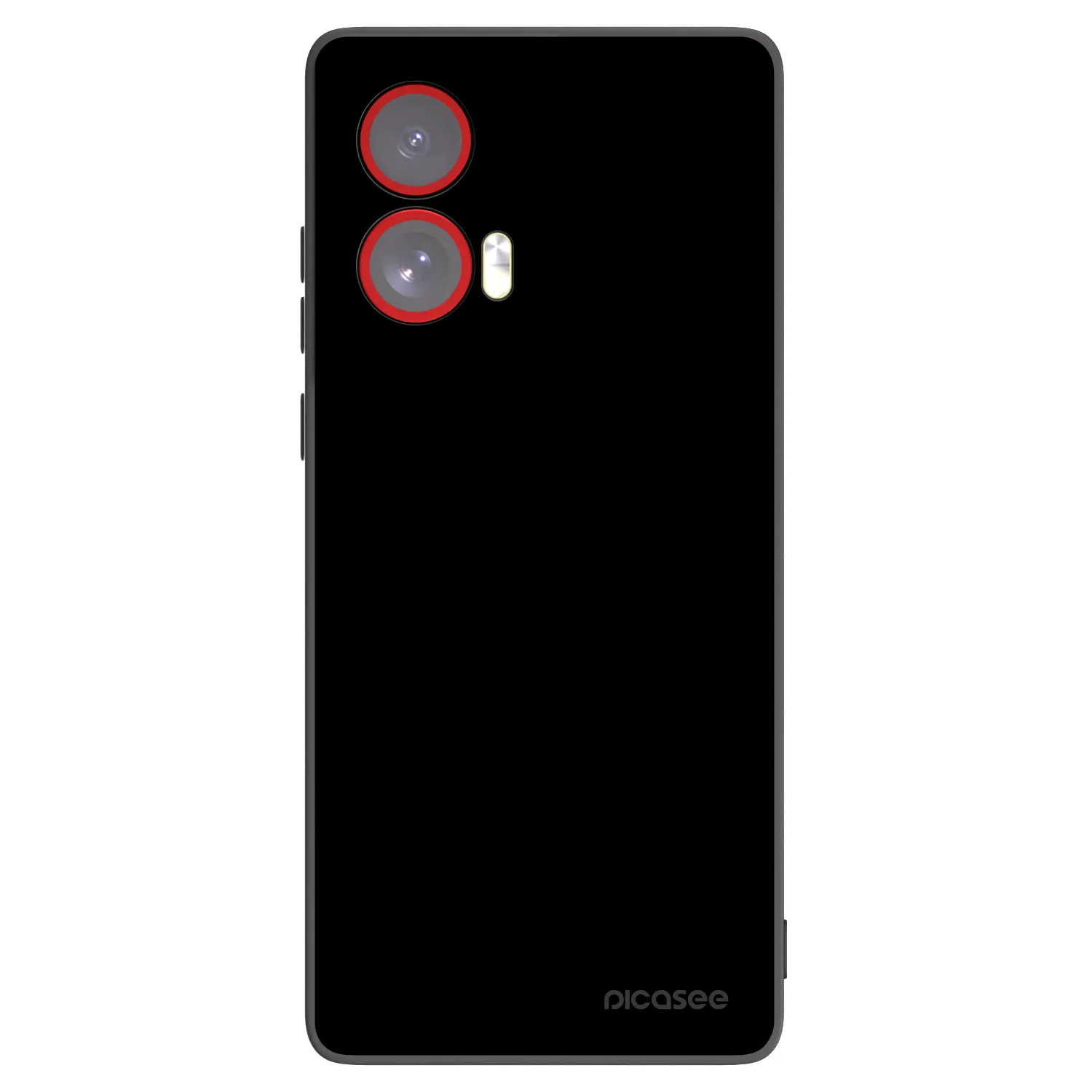 Picasee silikonowe czarne etui na Motorola Edge 50 Fusion - Black Bliss
