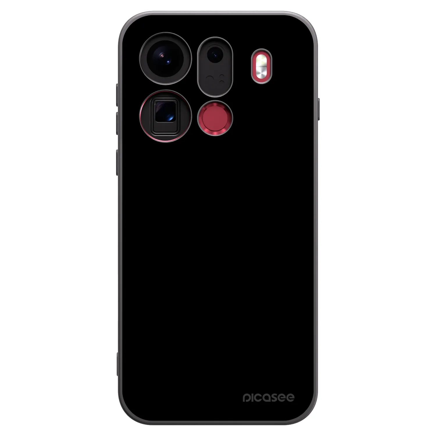 Picasee silikonowe czarne etui na OPPO Find X9 Pro - Black Bliss