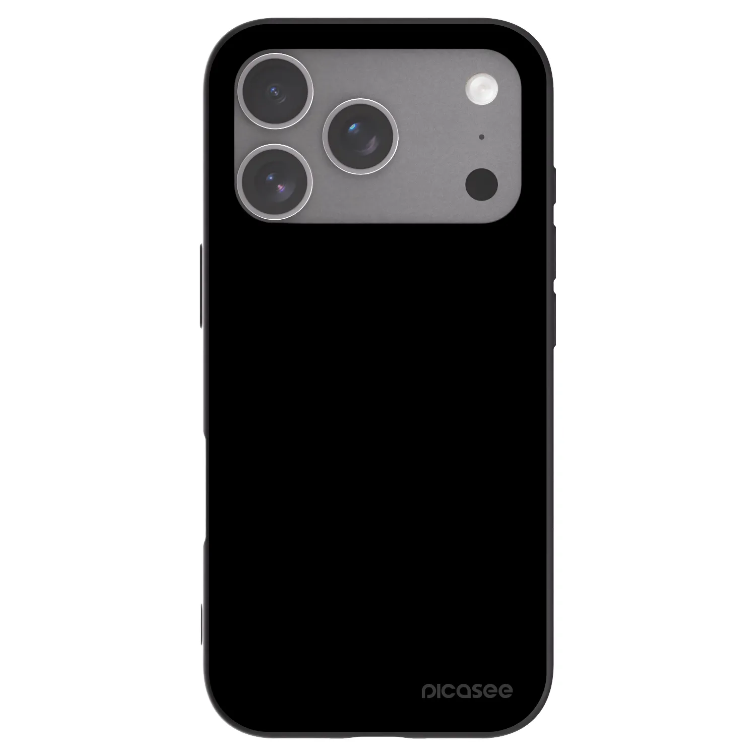 Picasee silikonowe czarne etui na Apple iPhone 18 Pro - Black Bliss