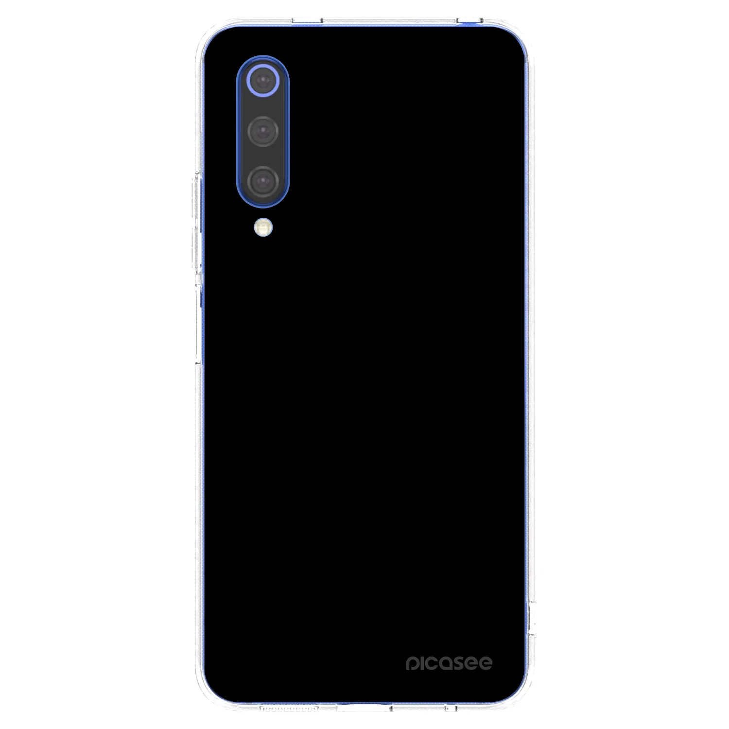 Picasee silikonowe przeźroczyste etui na Xiaomi Mi 9 SE - Black Bliss