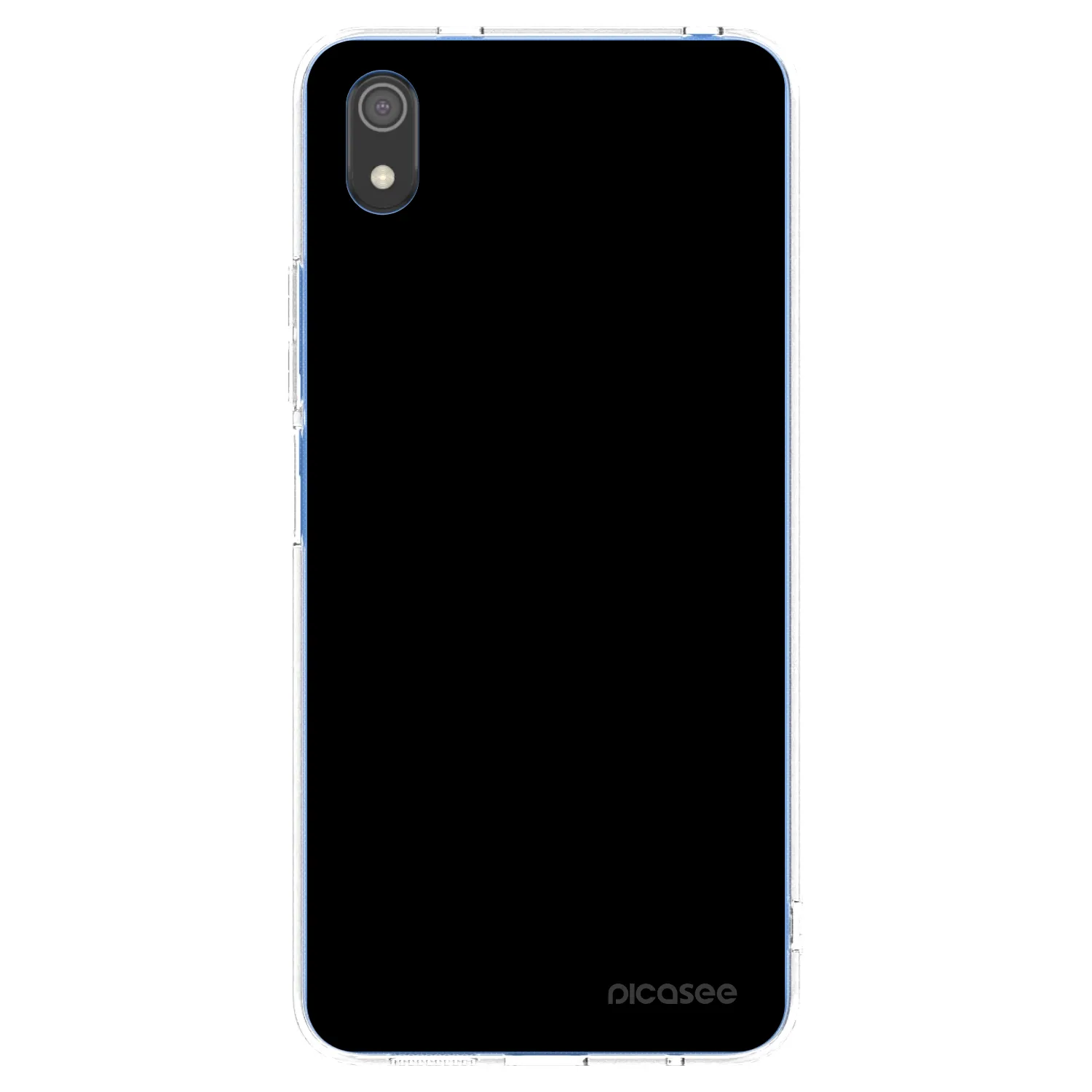Picasee silikonowe przeźroczyste etui na Xiaomi Redmi 7A - Black Bliss