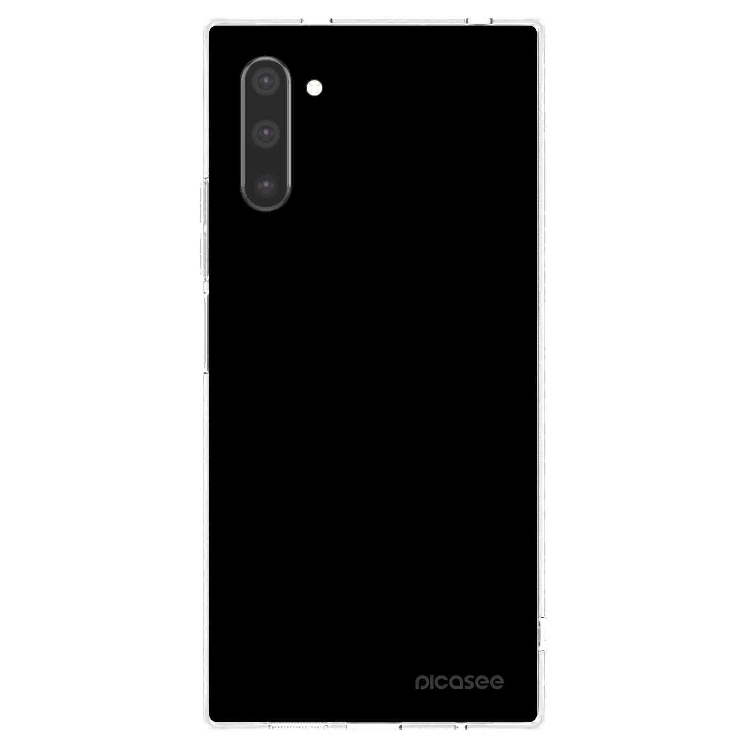 Picasee silikonowe przeźroczyste etui na Samsung Galaxy Note 10 N970F - Black Bliss