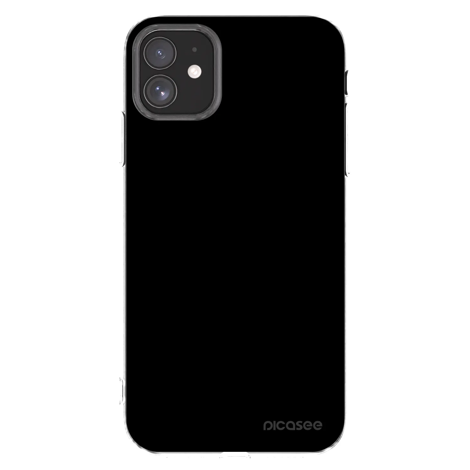 Picasee silikonowe przeźroczyste etui na Apple iPhone 11 - Black Bliss