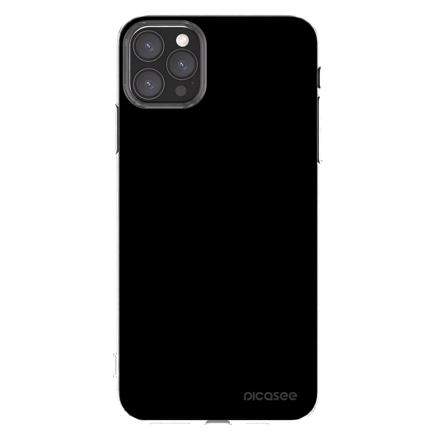 Picasee silikonowe przeźroczyste etui na Apple iPhone 11 Pro Max - Black Bliss