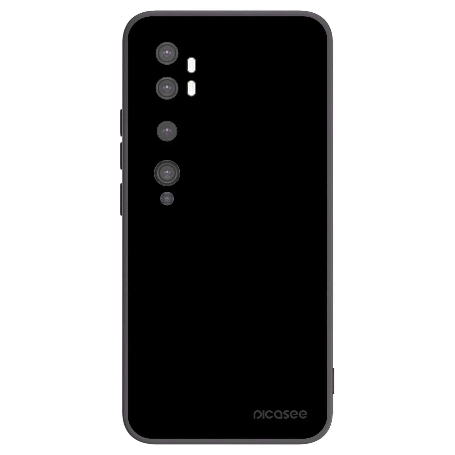 Picasee silikonowe czarne etui na Xiaomi Mi Note 10 (Pro) - Black Bliss