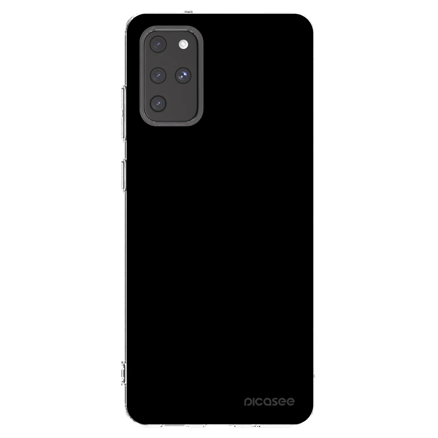 Picasee silikonowe przeźroczyste etui na Samsung Galaxy S20+ G985F - Black Bliss
