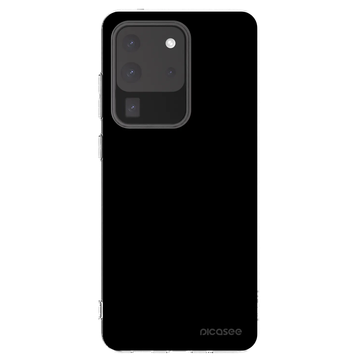 Picasee silikonowe przeźroczyste etui na Samsung Galaxy S20 Ultra 5G G988F - Black Bliss