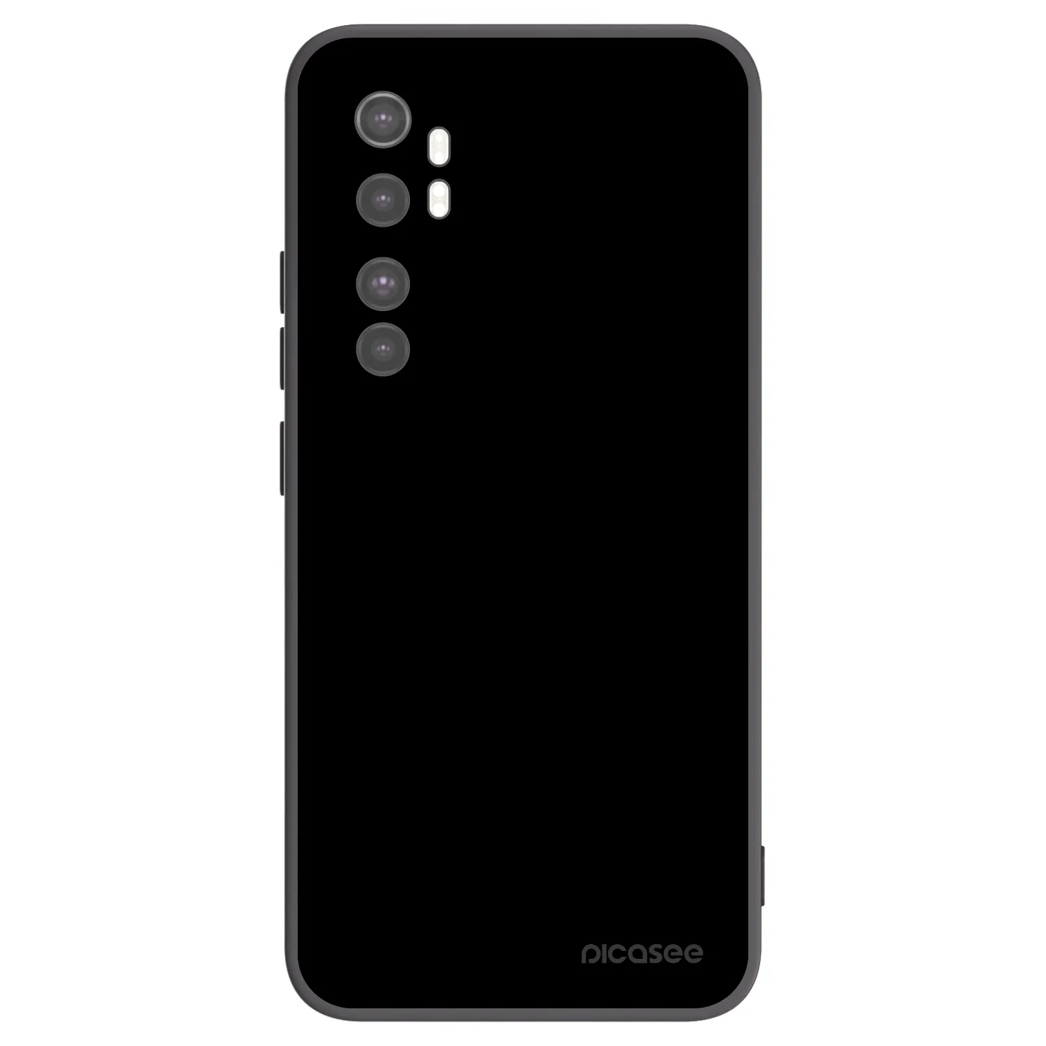 Picasee silikonowe czarne etui na Xiaomi Mi Note 10 Lite - Black Bliss