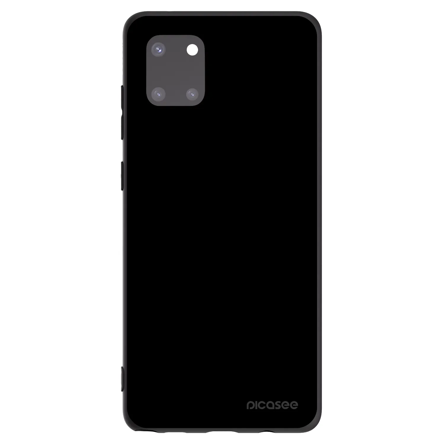 Picasee silikonowe czarne etui na Samsung Galaxy Note 10 Lite N770F - Black Bliss