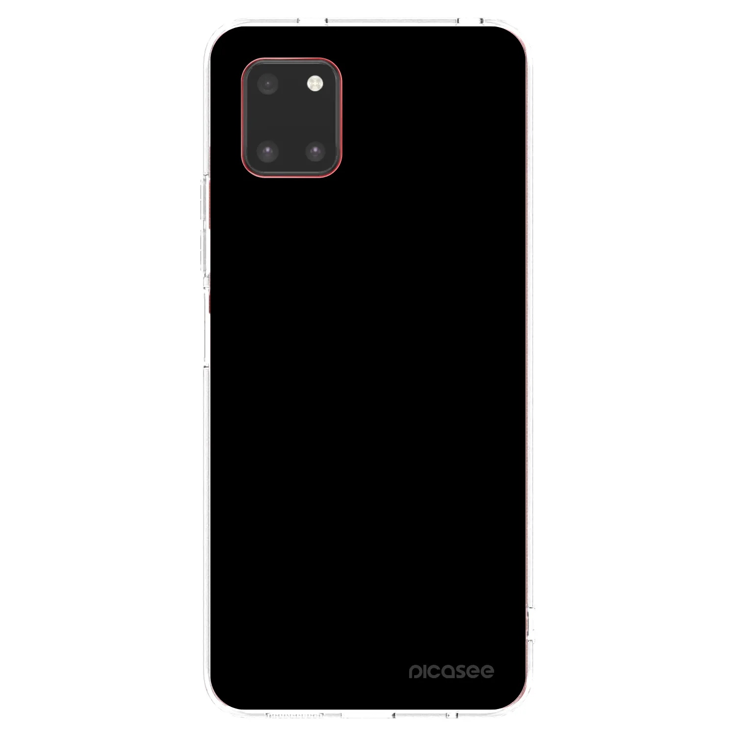 Picasee silikonowe przeźroczyste etui na Samsung Galaxy Note 10 Lite N770F - Black Bliss