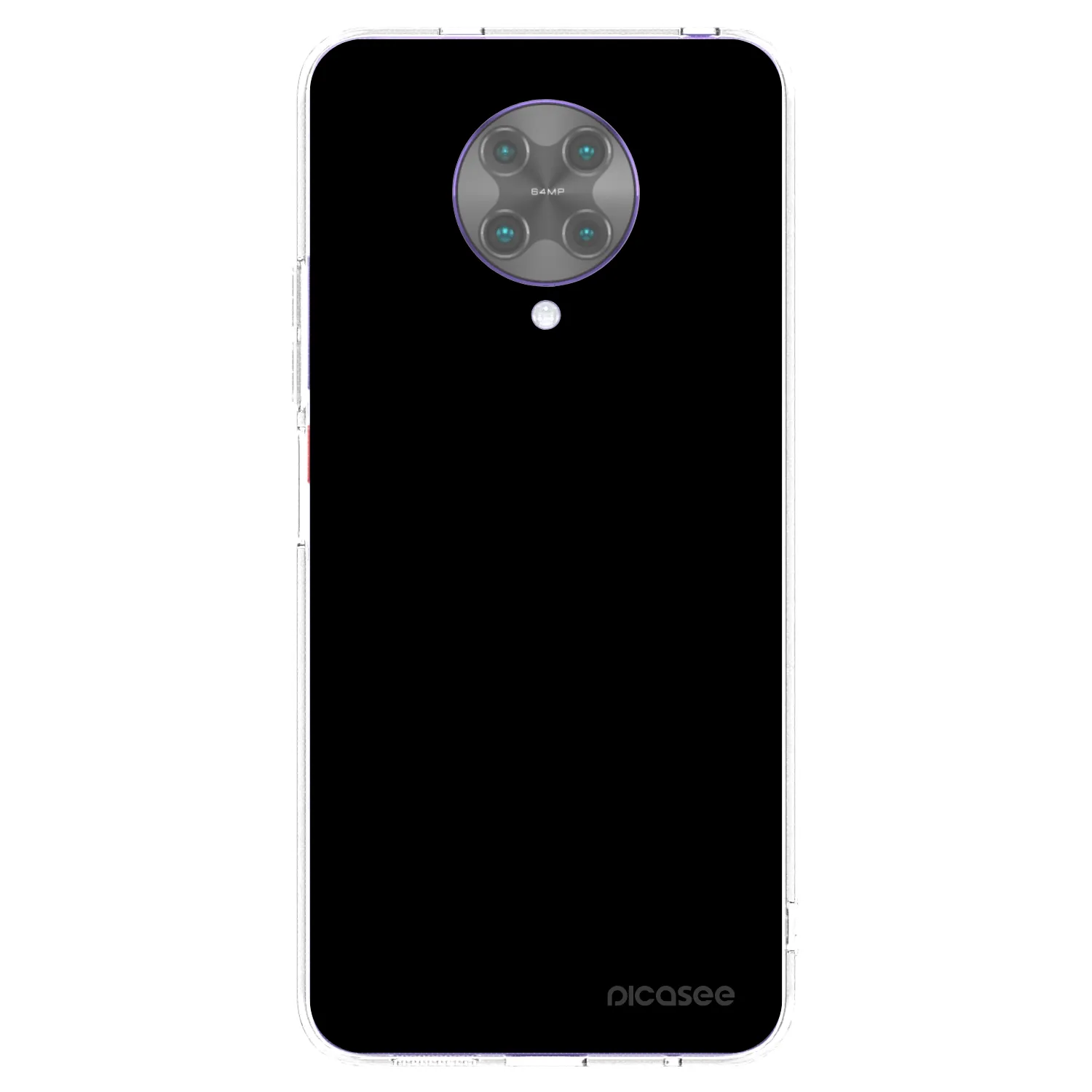 Picasee silikonowe przeźroczyste etui na Xiaomi Poco F2 Pro - Black Bliss