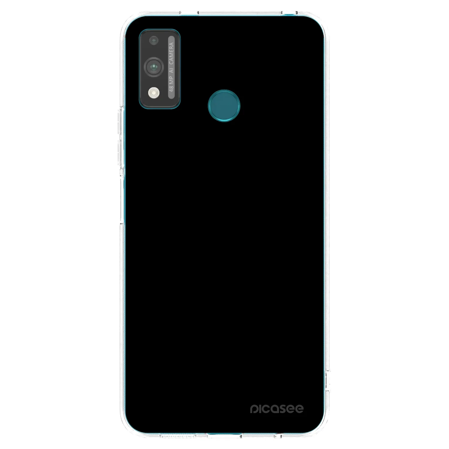 Picasee silikonowe przeźroczyste etui na Honor 9X Lite - Black Bliss