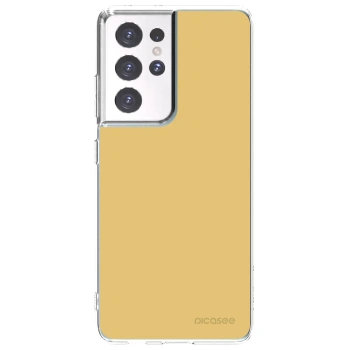 Picasee silikonowe przeźroczyste etui na Samsung Galaxy S21 Ultra 5G G998B - Canary Crystal
