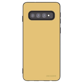 Picasee silikonowe czarne etui na Samsung Galaxy S10 G973 - Canary Crystal