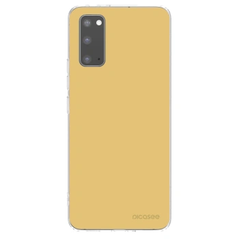 Picasee silikonowe przeźroczyste etui na Samsung Galaxy S20 G980F - Canary Crystal
