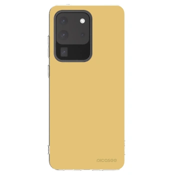 Picasee silikonowe przeźroczyste etui na Samsung Galaxy S20 Ultra 5G G988F - Canary Crystal