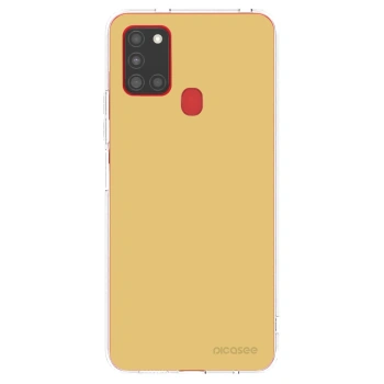 Picasee silikonowe przeźroczyste etui na Samsung Galaxy A21s - Canary Crystal