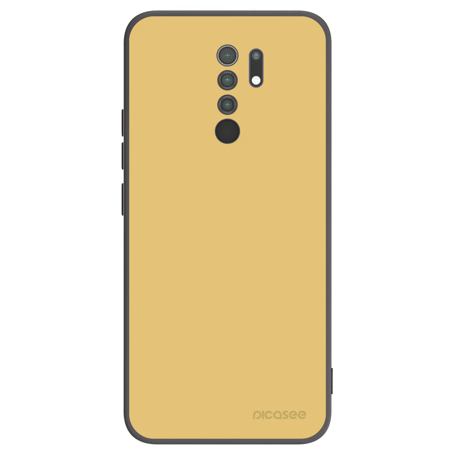 Picasee silikonowe czarne etui na Xiaomi Redmi 9 - Canary Crystal