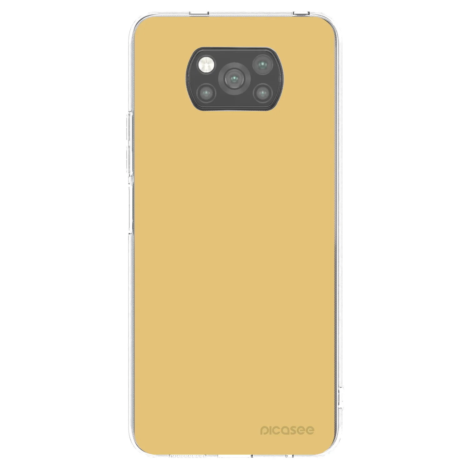 Picasee silikonowe czarne etui na Xiaomi Poco X3 - Canary Crystal