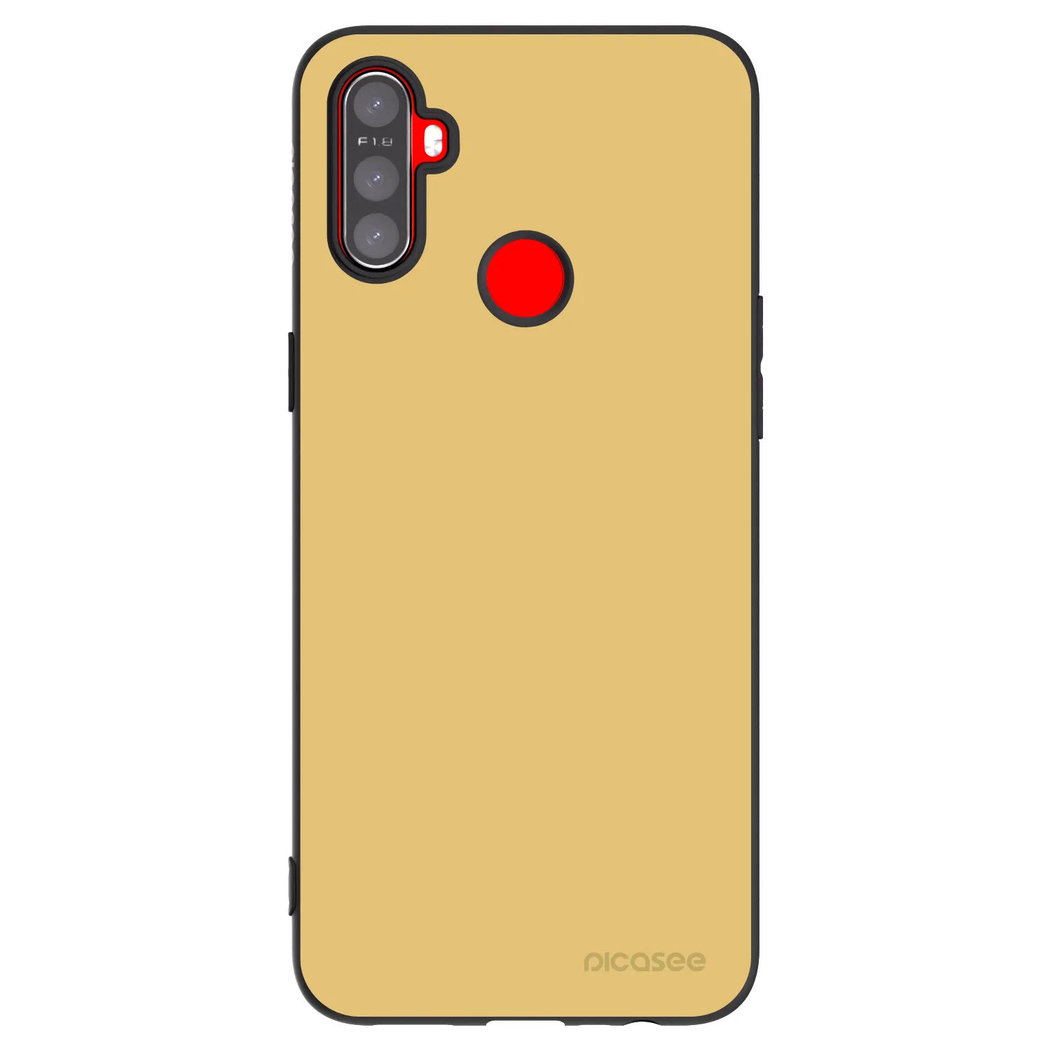Picasee silikonowe czarne etui na Realme C3 - Canary Crystal