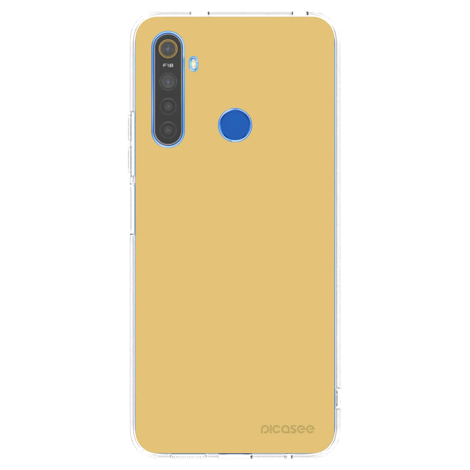 Picasee silikonowe przeźroczyste etui na Realme 5 - Canary Crystal