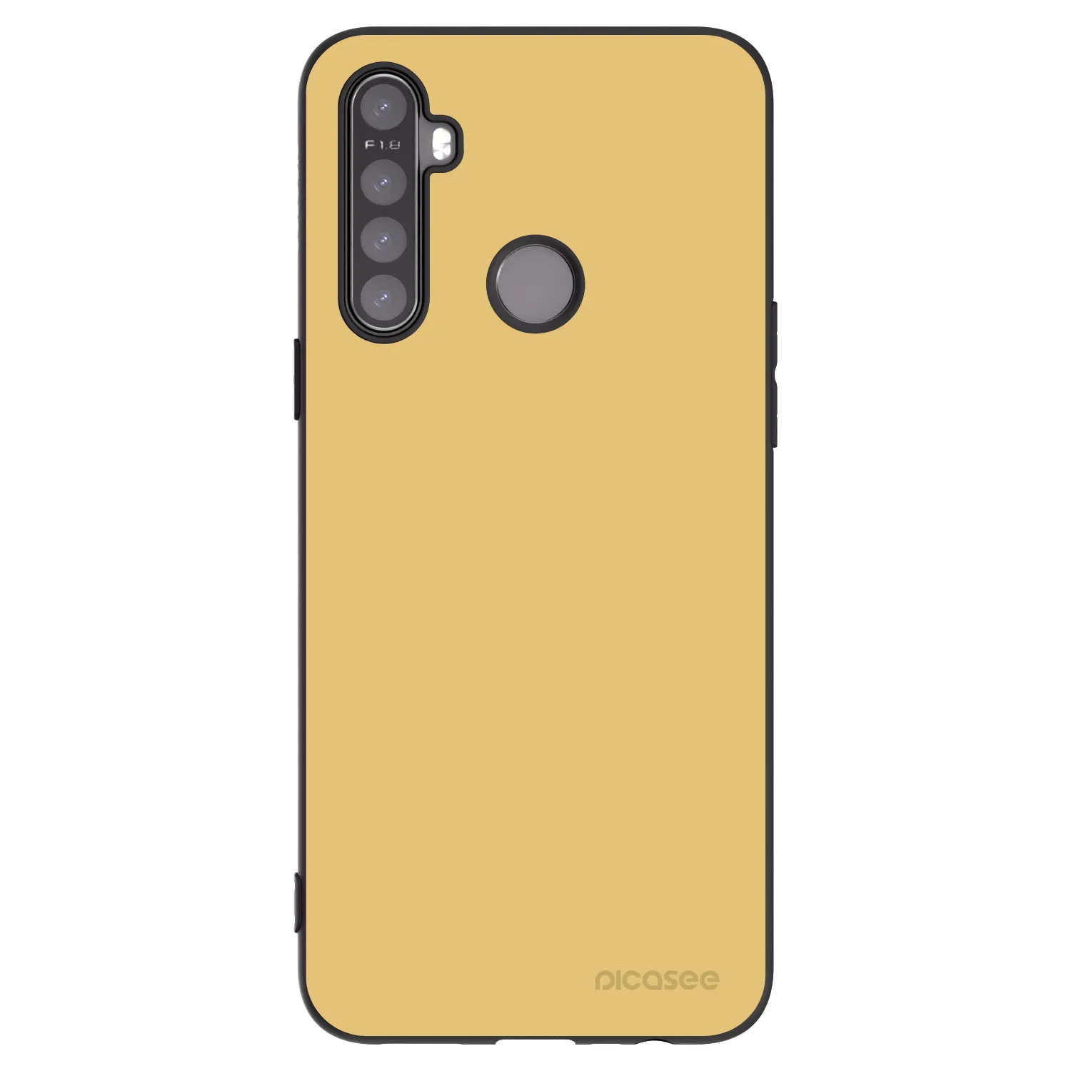 Picasee silikonowe czarne etui na Realme 5 - Canary Crystal