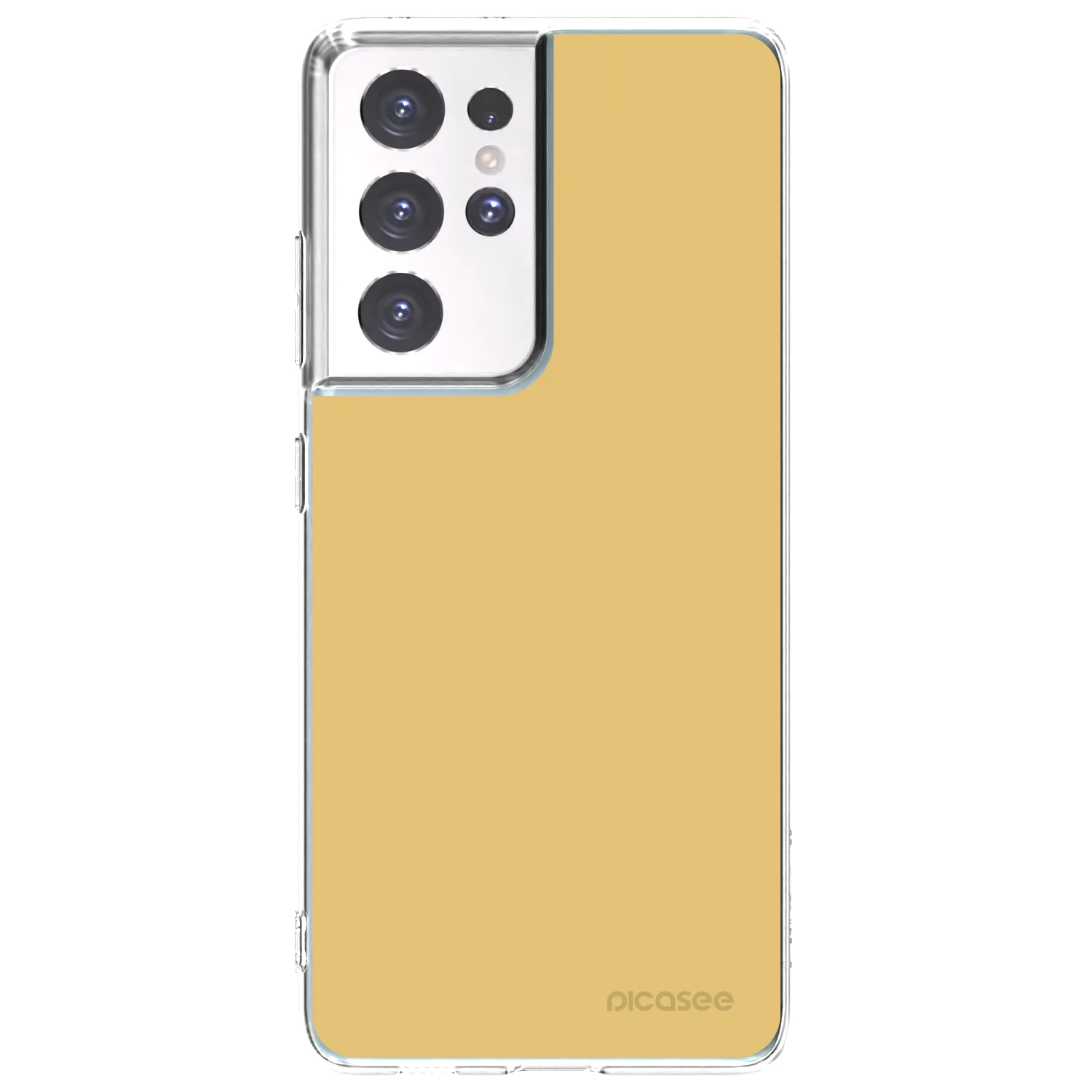 Picasee silikonowe przeźroczyste etui na Samsung Galaxy S21 Ultra 5G G998B - Canary Crystal