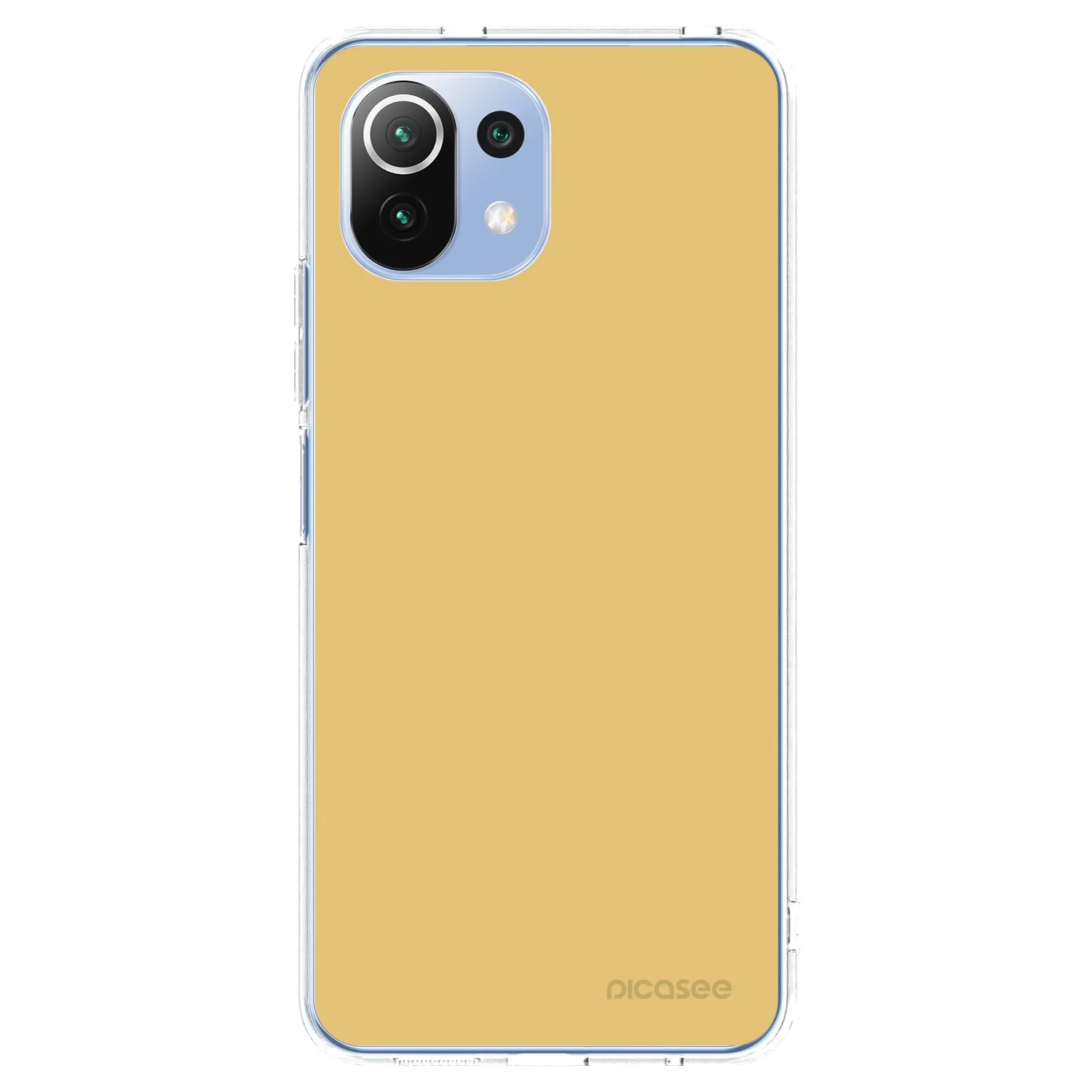 Picasee silikonowe przeźroczyste etui na Xiaomi Mi 11 Lite - Canary Crystal
