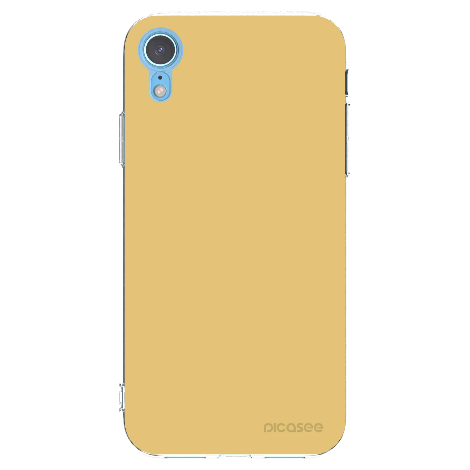 Picasee silikonowe przeźroczyste etui na Apple iPhone XR - Canary Crystal