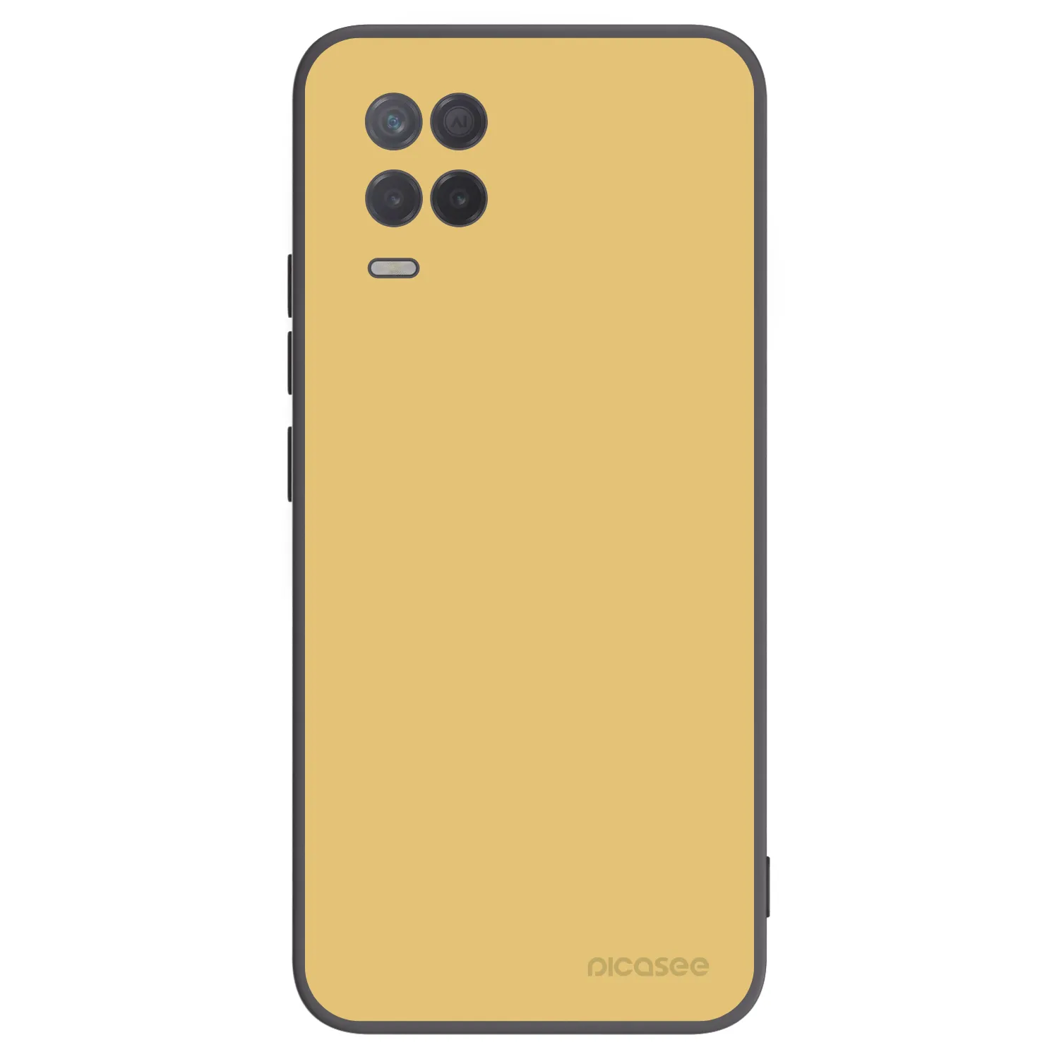 Picasee silikonowe czarne etui na Realme 8 5G - Canary Crystal