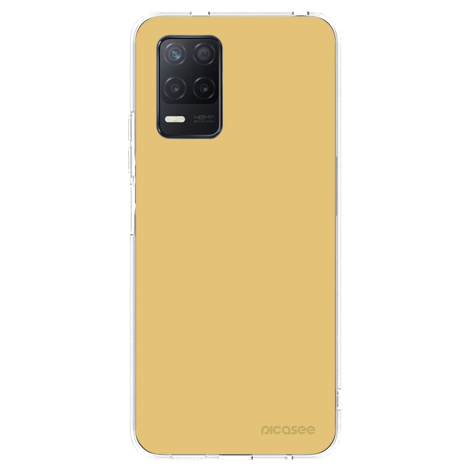 Picasee silikonowe przeźroczyste etui na Realme 8 5G - Canary Crystal