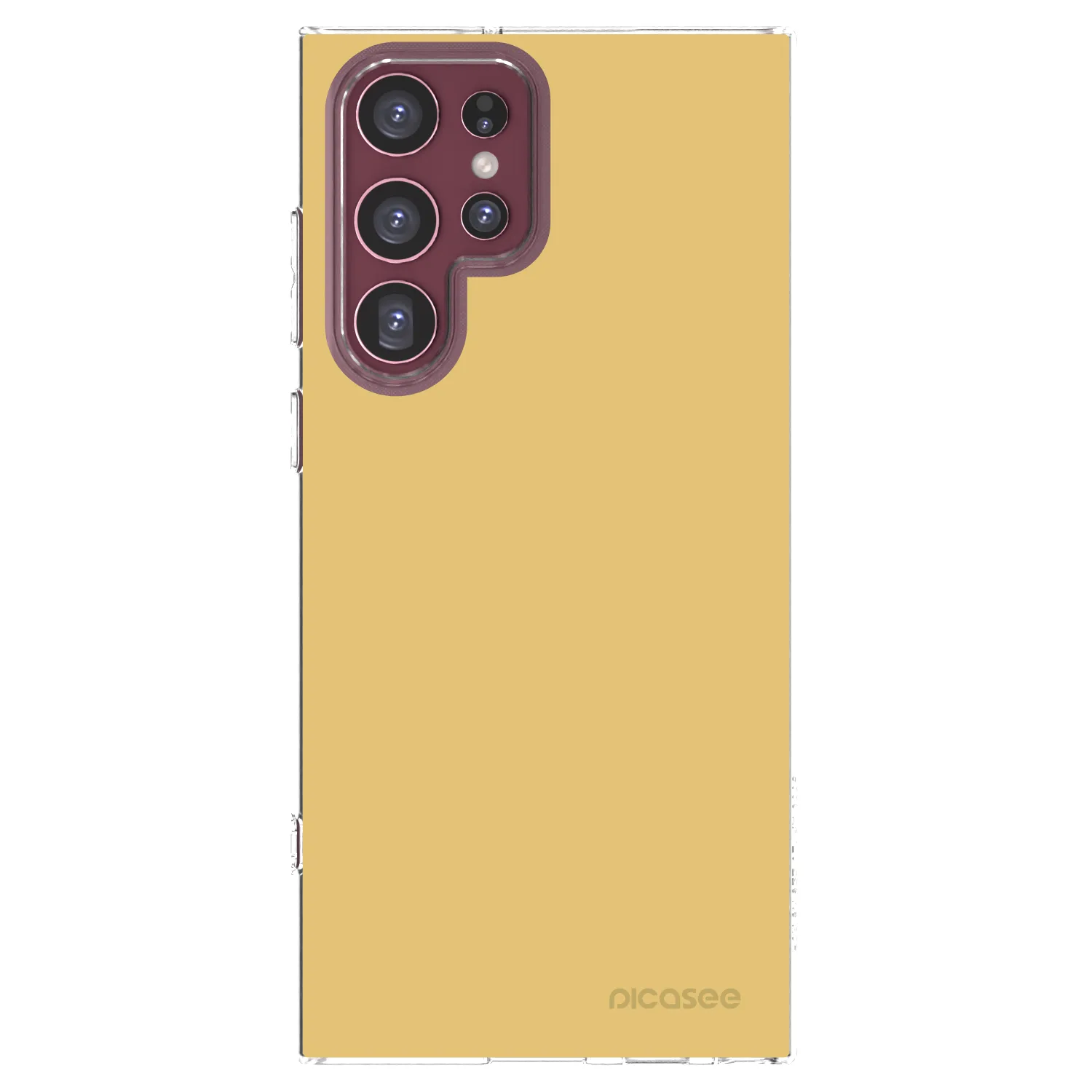 Picasee silikonowe przeźroczyste etui na Samsung Galaxy S22 Ultra 5G - Canary Crystal